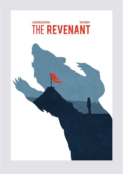 Minimalist Movie Poster for "The Revenant" | 99designs | Movie poster ...