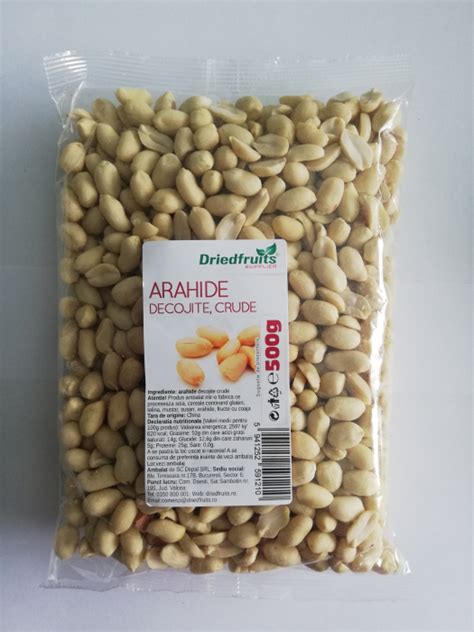 Arahide Decojite Crude 500g Driedfruits Verdeata