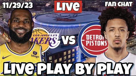 Los Angeles Lakers Vs Detroit Pistons Live Nba Live Stream Youtube