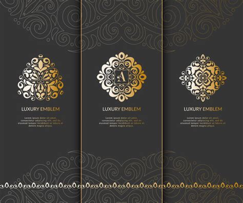 Tri-fold invitation card template luxury vector 04 free download