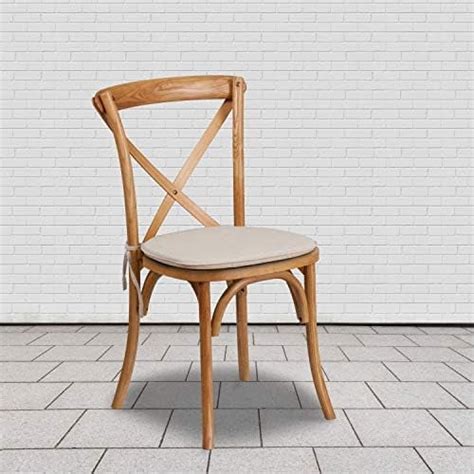 Xrboomlife Hercules Series Stackable Oak Wood Cross Back Chair With