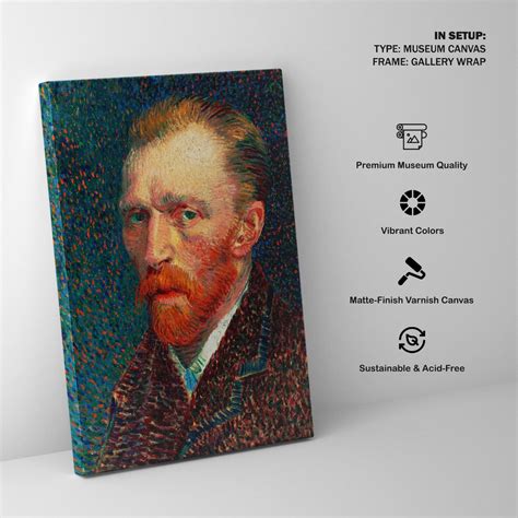 Self Portrait 2 Painting & Wall Art Print by Van Gogh - Dessine Art