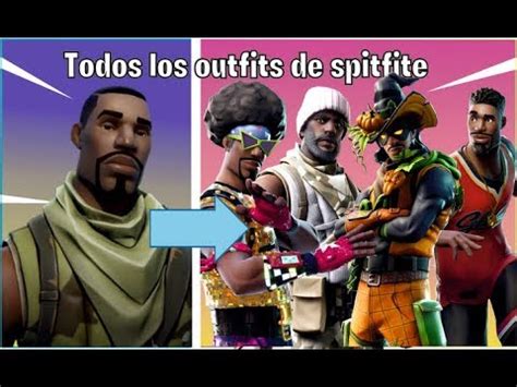 TODAS LAS SKINS DE SPITFIRE TODOS LOS OUTFITS DE FORTNITE BATTLE