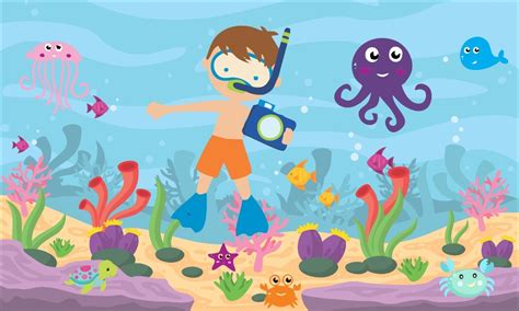 Fundo Do Mar Menino - Painel Lona Fundo Do Mar Menino 2x1,50 - Envio 48h Display - R$ 89,99 ...