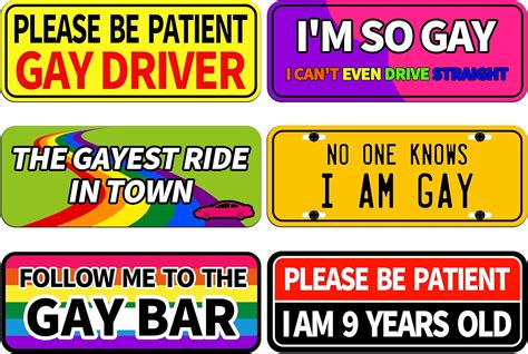 Amazon Gelocirex Funny Car Magnets Gay Stickers Extra Thick Large Inch Prank Magnetic