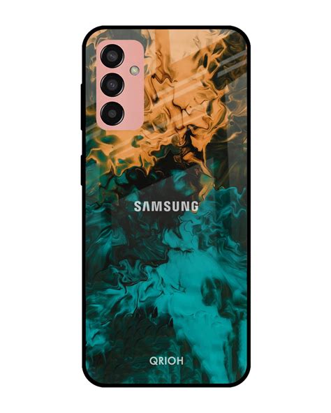 Buy Zig Zag Watercolor Printed Premium Glass Cover For Samsung Galaxy