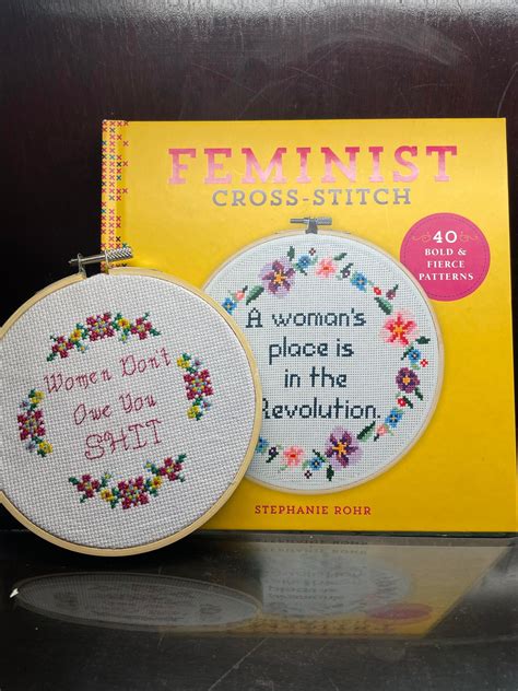 Feminist Cross Stitch Craft Book Review Knot Sew Crafty Gorgons