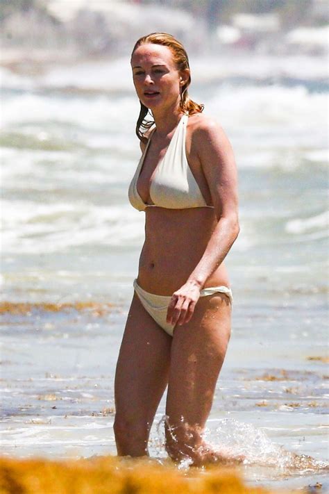 Heather Graham In White Bikini On Vacation In Mexico GotCeleb