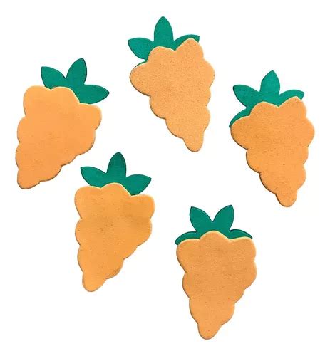 Kit 20 Apliques Formato Cenoura Laranja Decoração De Páscoa MercadoLivre