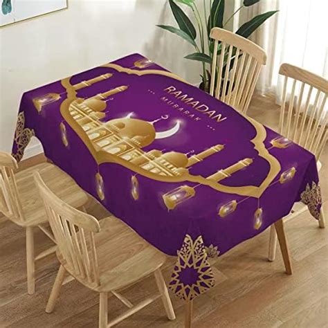 Amazon Hafangry Ramadan Mubarak Tablecloth Islamic Muslim Eid