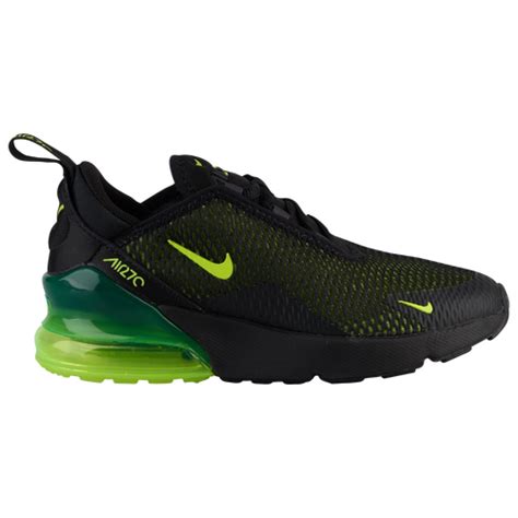 Nike Air Max 270 - Boys' Preschool - Casual - Shoes - Black/Volt/Black ...