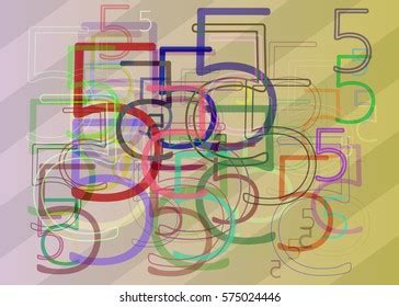 number  background art stock vector royalty