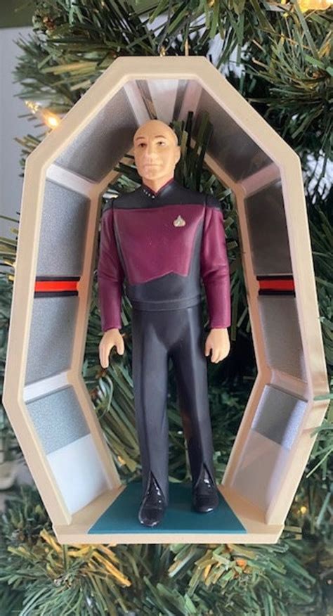 Hallmark Captain Picard Star Trek Ornament The Next Etsy Uk