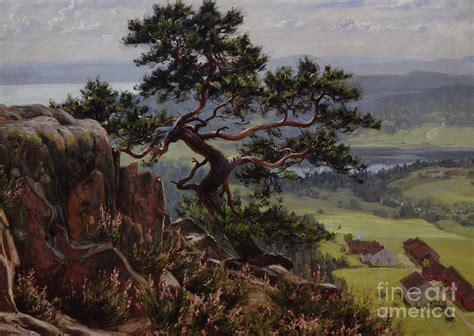 View Over Vardaasen 1904 Painting By O Vaering By Gustav Wentzel