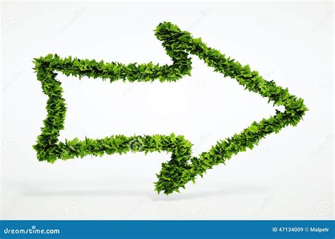 Eco Right Arrow Icon Stock Illustration Illustration Of Growth 47134009