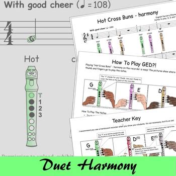 Recorder Songs Hot Cross Buns Duet 2 By Recorder Songs And Lessons