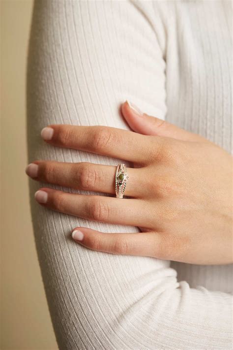 Claddagh Ring Connemara Marble Silver Connemara Marble