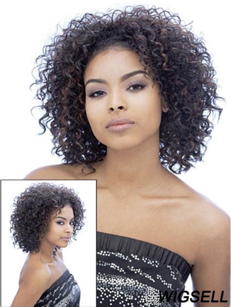 Kinky Wig African American Wig For Black Women Capless Shoulder