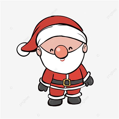 Cute Santa Claus Clipart Png Images Cute Hand Draw Santa Claus Merry