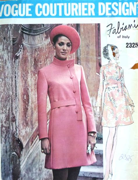 Vogue 2325 Sewing Pattern Rare Fabiani 1970s Vogue Couturier Design