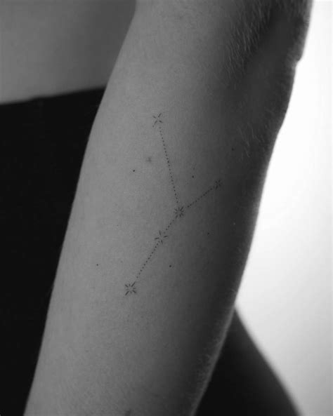 Minimalistic Cancer Constellation Tattoo Done On The