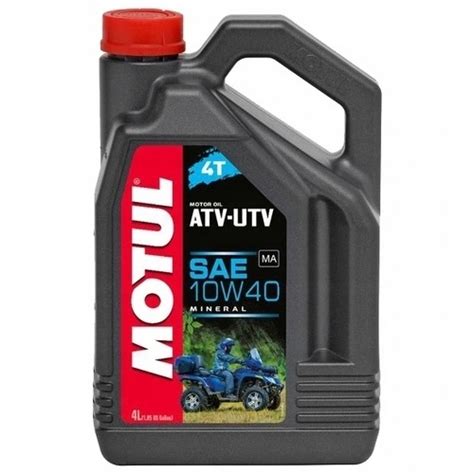 Olej Silnikowy 4T 4T MOTUL ATV UTV SAE 10W40 4l SL JASO MA Mineralny