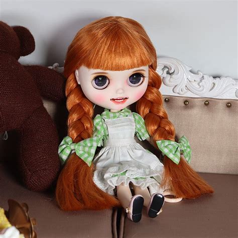 Raelynn Premium Custom Neo Blythe Doll With Ginger Hair White Skin