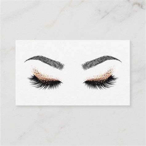 Makeup Artist Wink Eye Beauty Salon Lash Extension Business Card