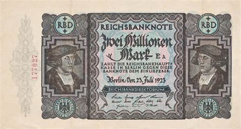 Deutschland Deutsches Reich 2 Millionen Mark Reichsbanknote 1923