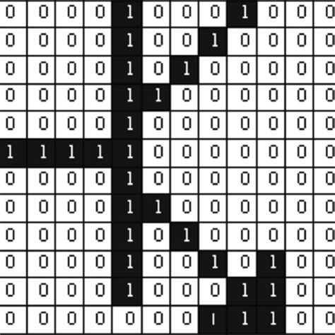 A patterned, non-random binary grid | Download Scientific Diagram