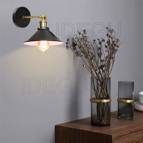 Idegu Applique Murale Int Rieur Vintage En M Tal Lampe Murale