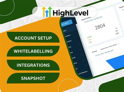 Saas Go Highlevel Snapshot Integrations And Workflows Upwork