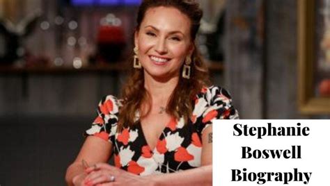 Stephanie Boswell Wikipedia Pregnant Age Husband Tattoos Net Worth