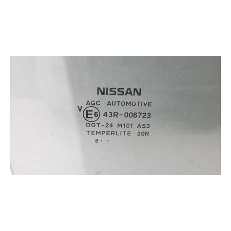 Vetro Cristallo Scendente Oscurato Posteriore Destra Per Nissan Qashqai