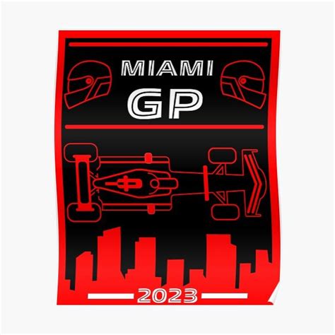 Miami Gp Circuit 2023 Premium Matte Vertical Poster Sold By Deniclofton