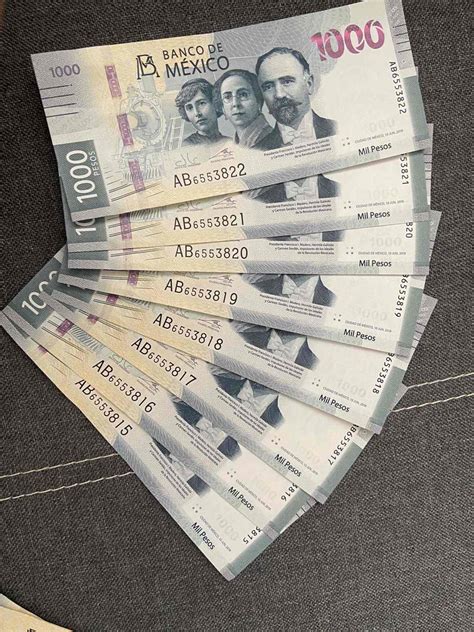 Nuevo Billete De 1000 Pesos Serie Ab 4 Piezas Disponibles Mercado Libre