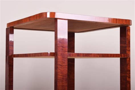 Small Square Art Deco Palisander Table, Period 1920-1929, Czechoslovakia For Sale at 1stDibs