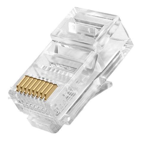 Conector Rj45 Macho Cat6 Pacote Com 100 Unidades Chipsce Outros Informática Magazine Luiza