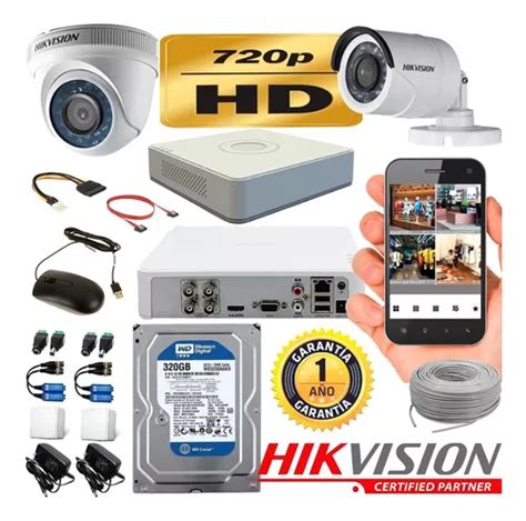 Cctv Hikvision Kit Dvr C C M Disco Duro Accesorios