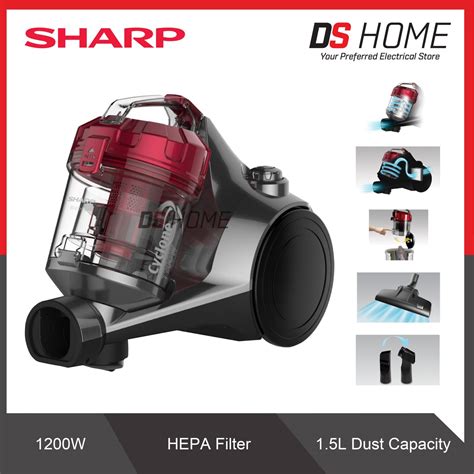 SHARP ECC1219S BAGLESS VACUUM CLEANER 1200 WATT VORTIX CYCLONE ACTION