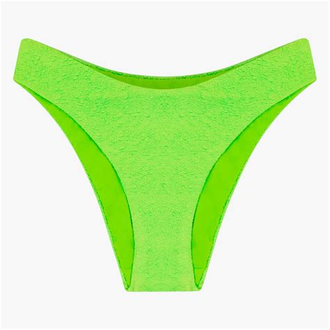 Mara Hoffman Cece Bikini Bottom Lime Green Aggregate Supply