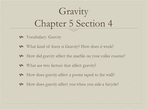 Force And Motion Review Forces Chapter Section Vocabulary Force