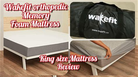 Wakefit Orthopedic Memory Foam Mattress Unboxing King Size Mattress 78 ×72 ×8 Unboxing Youtube