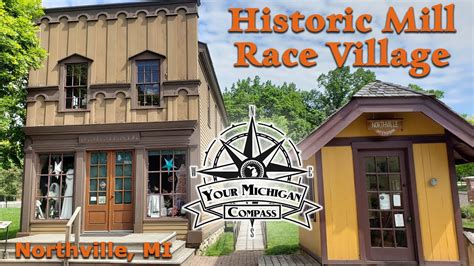 Historic Mill Race Village In Northville Mi Youtube