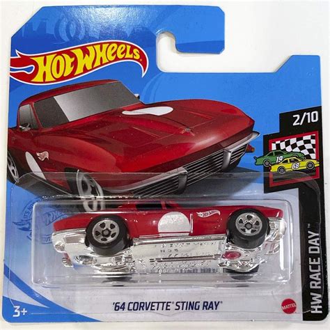 Hot Wheels Corvette Sting Ray HW Race Day Short Card BigaMart