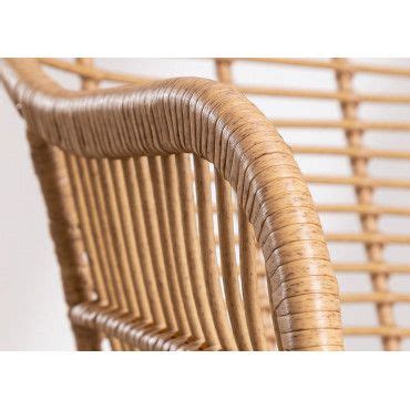 The Back Side Of A Wicker Chair