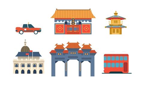 Premium Vector Travel To China Chinese Traditional Architectural And