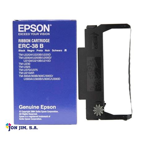 Cinta Epson Erc 38b Negro Cartucho De Tinta De Alta Calidad Para