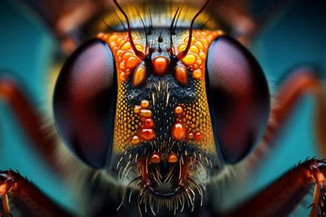 Premium AI Image | Photo of Insect Eyes CloseUp