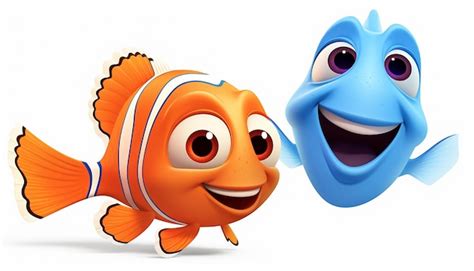 Nemo and marlin clipart | Premium AI-generated image